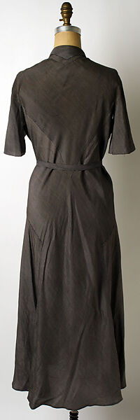 Afternoon dress, Mainbocher (French and American, founded 1930), silk, French