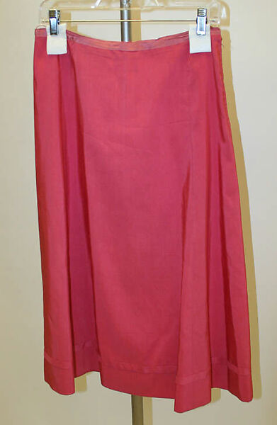 Ensemble, Mainbocher (French and American, founded 1930), silk, cotton, plastic (cellulose nitrate), American