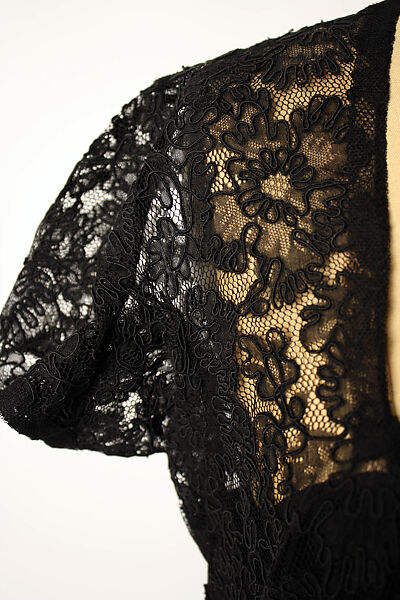Ensemble, Mainbocher (French and American, founded 1930), silk, cotton, plastic (cellulose nitrate), American