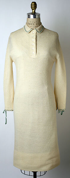 Dress, Anne Fogarty (American, Pittsburgh, Pennsylvania 1919–1980 New York), wool, synthetic fiber, American 