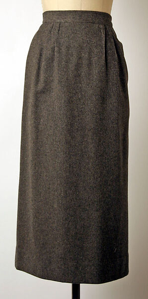 Dress, Anne Fogarty (American, Pittsburgh, Pennsylvania 1919–1980 New York), wool, leather, American