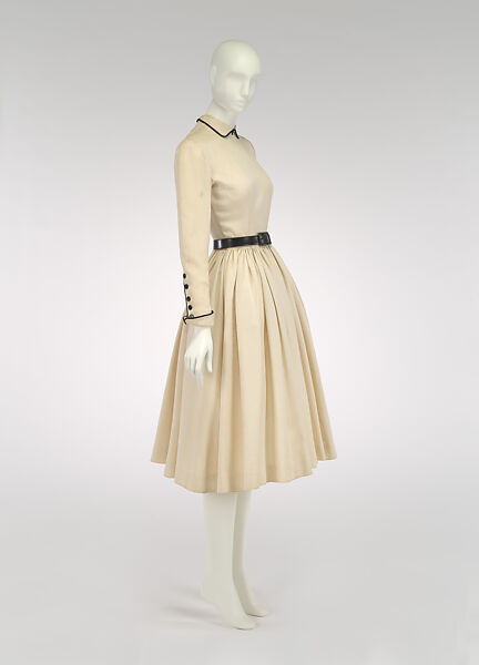 Dress, Anne Fogarty (American, Pittsburgh, Pennsylvania 1919–1980 New York), rayon, leather, American