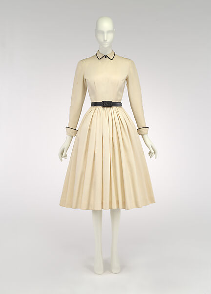 Dress, Anne Fogarty (American, Pittsburgh, Pennsylvania 1919–1980 New York), rayon, leather, American 