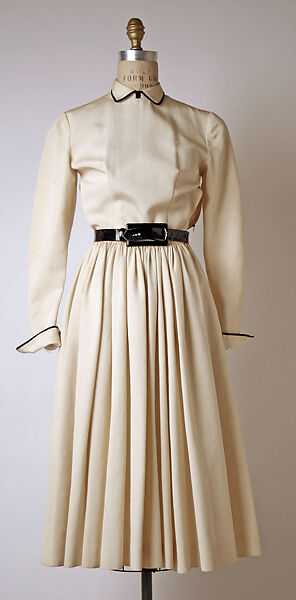 Dress, Anne Fogarty (American, Pittsburgh, Pennsylvania 1919–1980 New York), rayon, leather, American