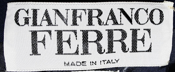 Ensemble, Gianfranco Ferré (Italian, 1944–2007), synthetic fiber, cotton, Italian