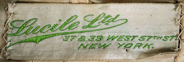 Evening dress, Lucile Ltd., New York (American, 1910–1932), silk, American