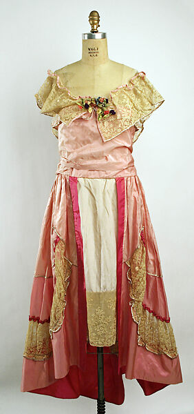 Evening dress, Lucile Ltd., New York (American, 1910–1932), silk, cotton, American 