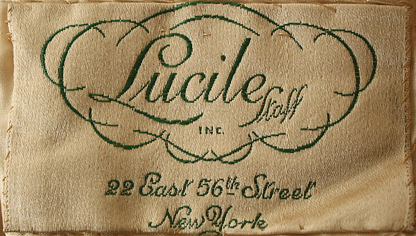 Evening dress, Lucile Ltd., New York (American, 1910–1932), silk, cotton, American