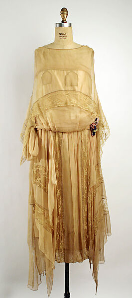 Evening dress, Lucile Ltd., New York (American, 1910–1932), silk, cotton, American