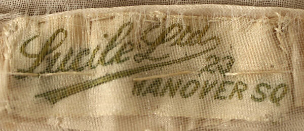 Evening dress, Lucile Ltd., New York (American, 1910–1932), silk, cotton, glass, plastic, British