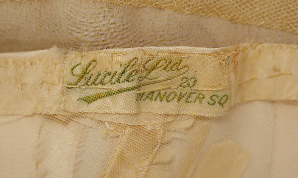 Evening dress, Lucile Ltd., New York (American, 1910–1932), silk, cotton, glass, plastic, British