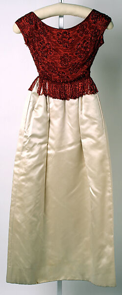 Evening dress, House of Lanvin (French, founded 1889), silk, beads, French