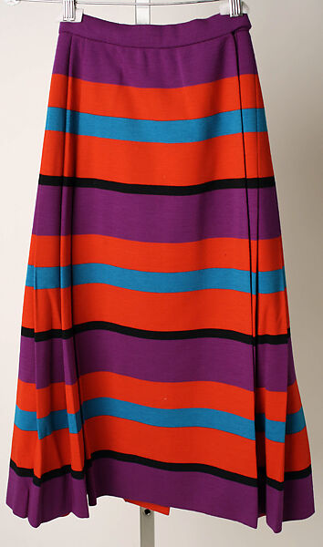 Skirt, House of Lanvin (French, founded 1889), (a) wool; (b) leather, French