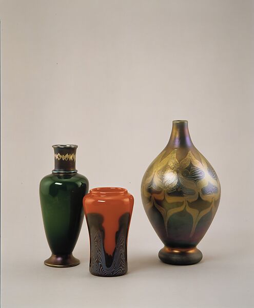 Designed by Louis C. Tiffany, Vase, American