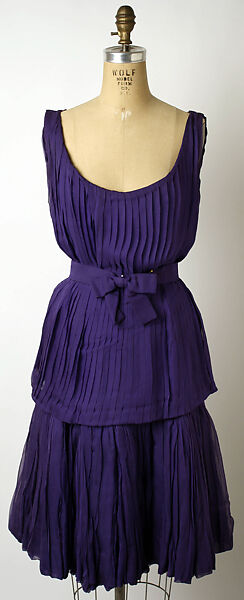 Cocktail dress, House of Lanvin (French, founded 1889), silk, French 