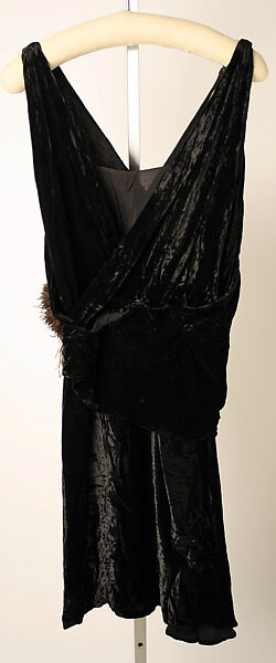 Dress, House of Lanvin (French, founded 1889), silk, feathers, French