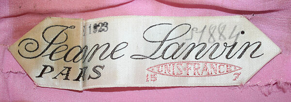 Evening dress, House of Lanvin (French, founded 1889), silk, metallic thread, glass beads, French