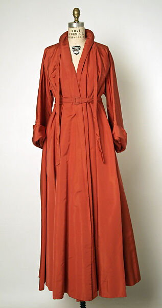 Evening coat, House of Dior (French, founded 1946), silk, French 