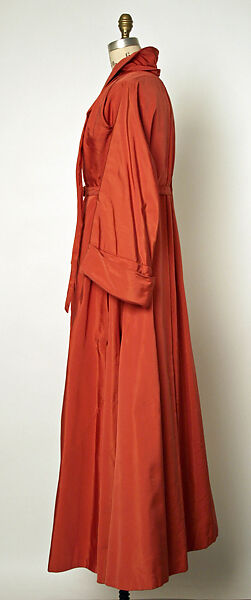 Evening coat, House of Dior (French, founded 1946), silk, French