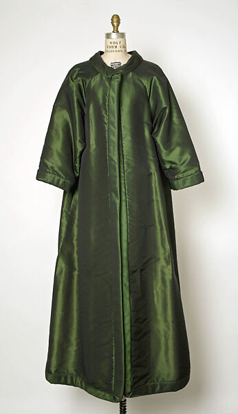 Evening coat, House of Dior (French, founded 1946), silk, French 