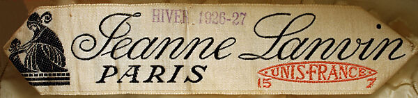 Robe de Style, House of Lanvin (French, founded 1889), silk, French