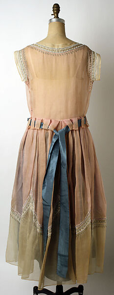 Robe de Style, House of Lanvin (French, founded 1889), cotton, silk, glass, metal, French