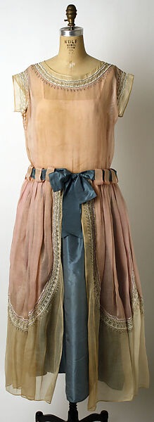 Robe de Style, House of Lanvin (French, founded 1889), cotton, silk, glass, metal, French