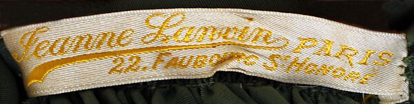 Dress, House of Lanvin (French, founded 1889), silk, French