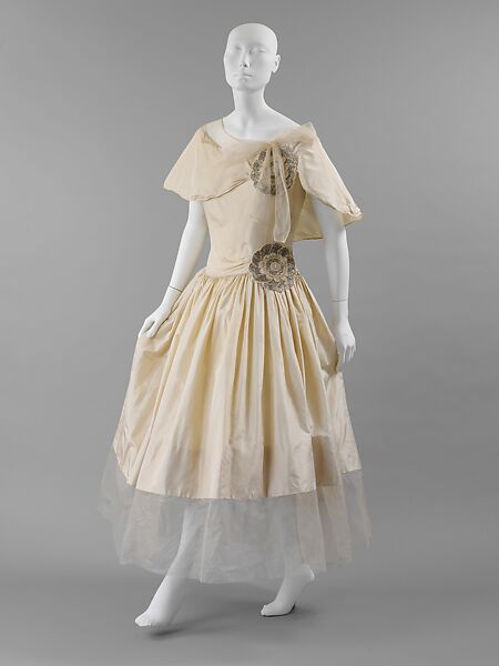 Robe de Style, House of Lanvin (French, founded 1889), silk, plastic, glass, French 