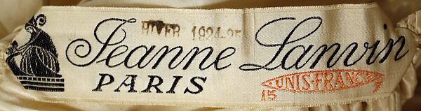 Robe de Style, House of Lanvin (French, founded 1889), silk, metallic thread, French