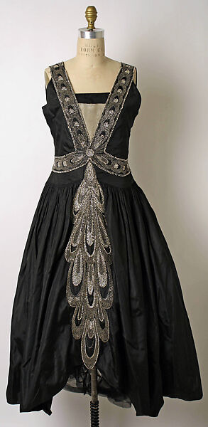 Robe de Style, House of Lanvin (French, founded 1889), silk, glass, French
