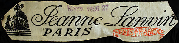 Robe de Style, House of Lanvin (French, founded 1889), silk, glass, French