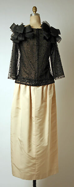 "Romancero", House of Dior (French, founded 1946), silk, nylon, beading, French