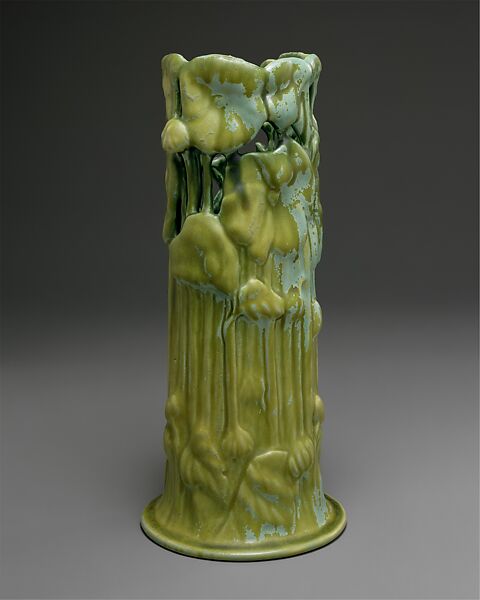 Vase, Designed by Louis C. Tiffany (American, New York 1848–1933 New York), Porcelaneous earthenware, American 