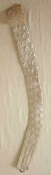 Evening jumpsuit, House of Dior (French, founded 1946), silk, metallic thread, rhinestones, French