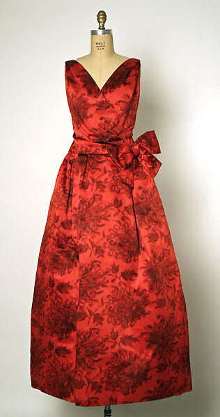 Evening dress, House of Dior (French, founded 1946), silk, French 