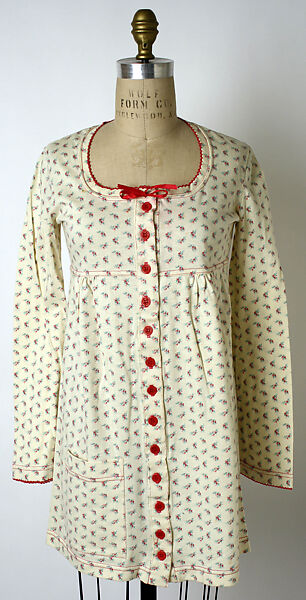 Overblouse, Betsey Johnson (American, born Wethersfield, Connecticut, 1942), cotton, American 