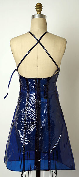 Dress, Paraphernalia (American, 1965–late 1970s), plastic (vinyl), American