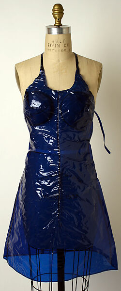 Dress, Paraphernalia (American, 1965–late 1970s), plastic (vinyl), American 