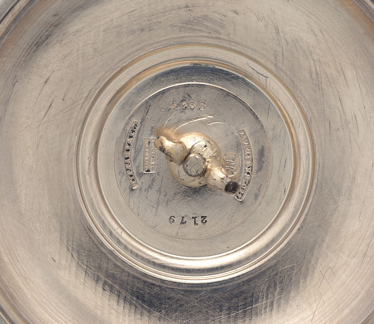 Vase, Tiffany &amp; Co. (1837–present), Silver, silver-gilt, and glass or stone, American