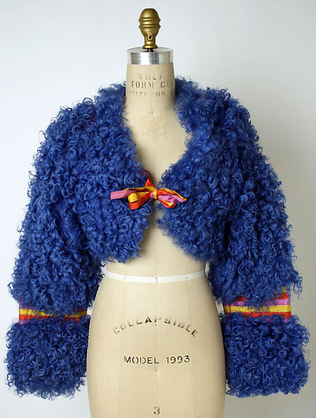 Jacket, Kenzo (French, founded 1970), fur, synthetic fiber, French 