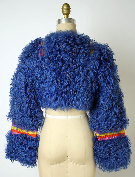 Jacket, Kenzo (French, founded 1970), fur, synthetic fiber, French