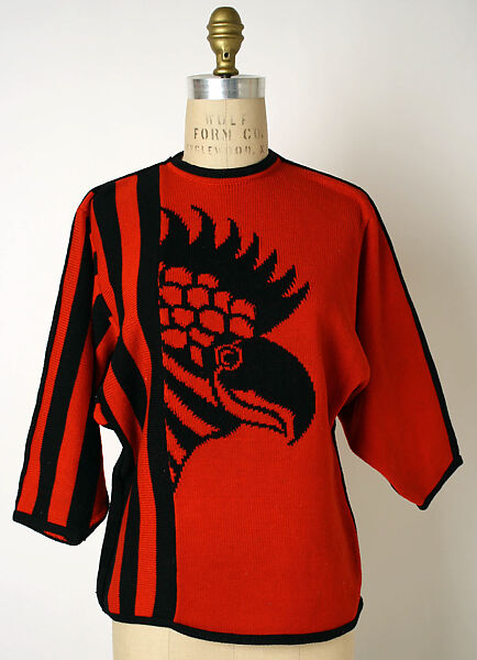 Sweater, Kansai Yamamoto (Japanese, Yokohama 1944–2020 Tokyo), cotton, Japanese 