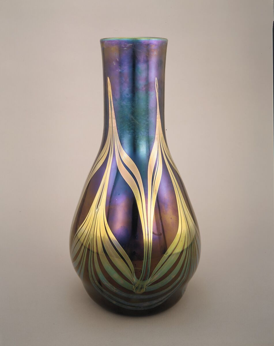 Vase, Designed by Louis C. Tiffany (American, New York 1848–1933 New York), Favrile glass, American 