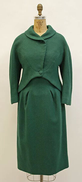 Suit, Charles James (American, born Great Britain, 1906–1978), wool, American