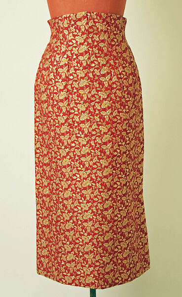 Suit, Charles James (American, born Great Britain, 1906–1978), cotton, metal, silk, acrylic, wool, American