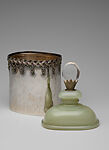Covered jar, Marie Zimmermann (American, Brooklyn, New York 1879–1972 Punta Gorda, Florida), Silver, gold,  jade, crystal, and rubies, American