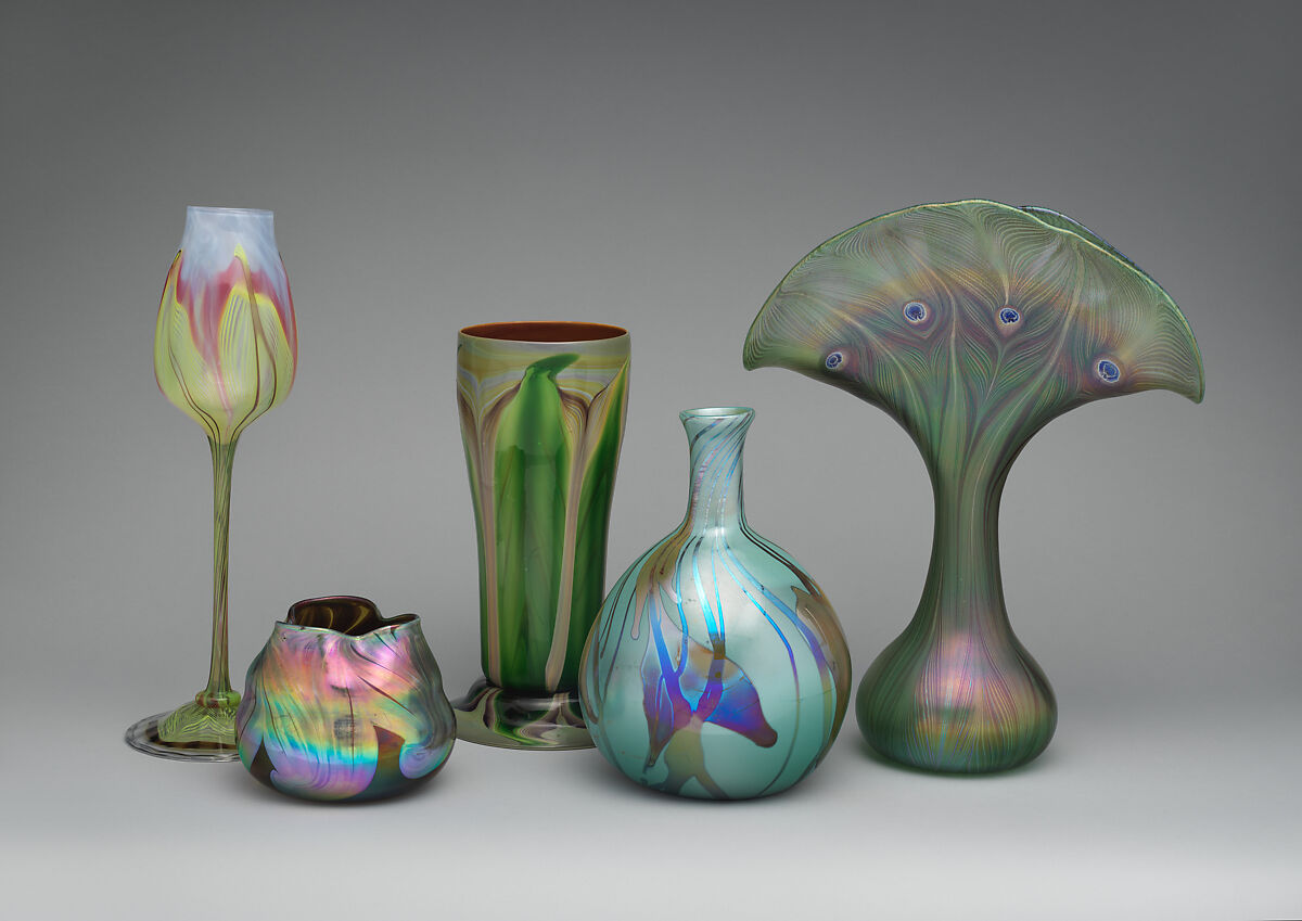 Vase, Designed by Louis C. Tiffany (American, New York 1848–1933 New York), Favrile glass, American