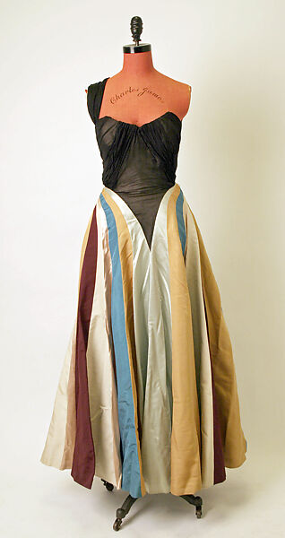 Evening dress, Charles James (American, born Great Britain, 1906–1978), silk, American 