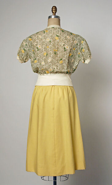Ensemble, House of Dior (French, founded 1946), linen, cotton, French